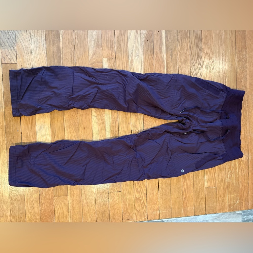 Dance studio pants lined plum 4 small VGUC